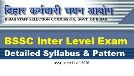 BSSC Inter Level 2026 Official Notification