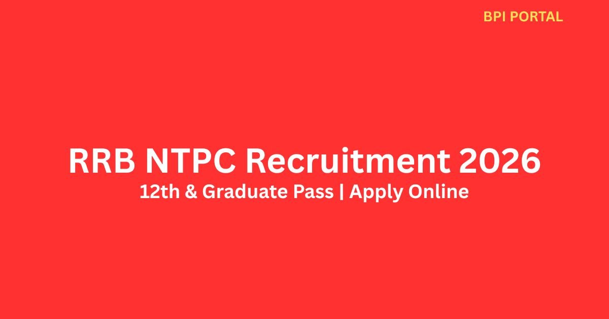 RRB NTPC Recruitment 2026 Notification