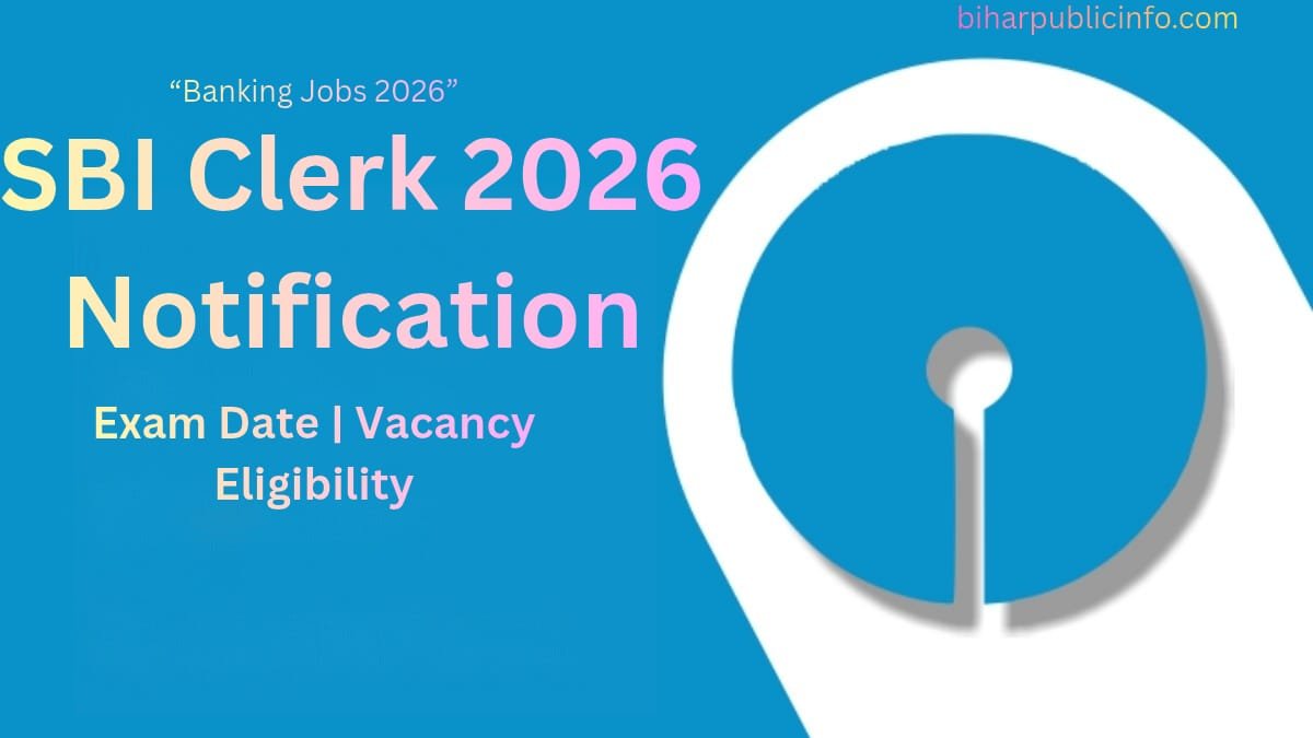SBI Clerk 2026 Notification