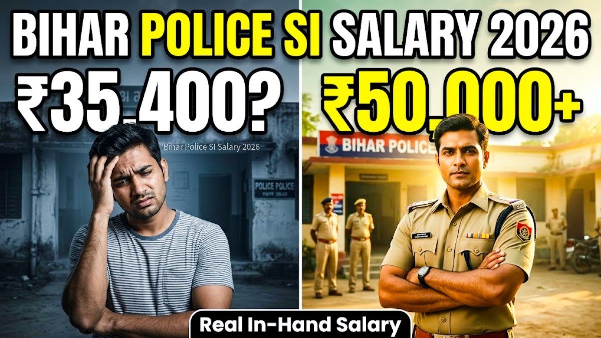 Bihar Police SI Salary 2026 in-hand ₹50000 to ₹58000 daroga salary breakdown allowances