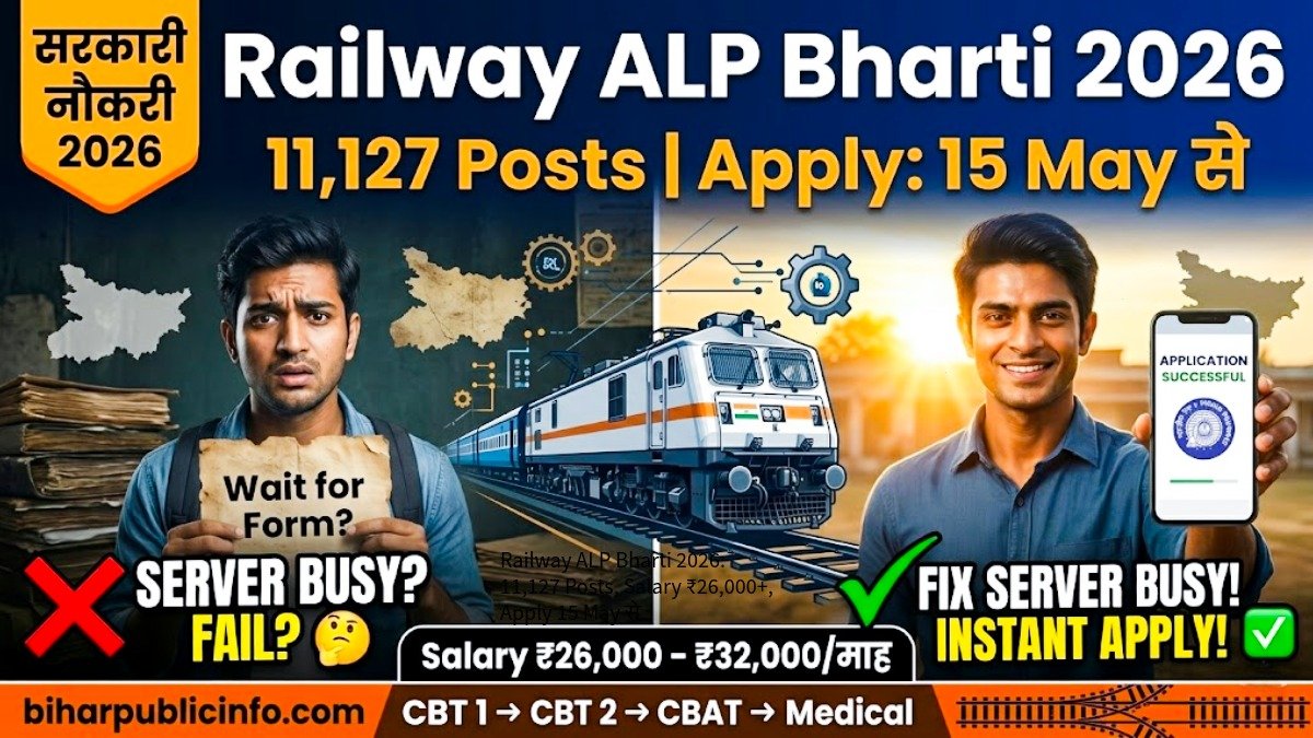 Railway ALP Bharti 2026 - 11127 Posts RRB CEN 01/2026