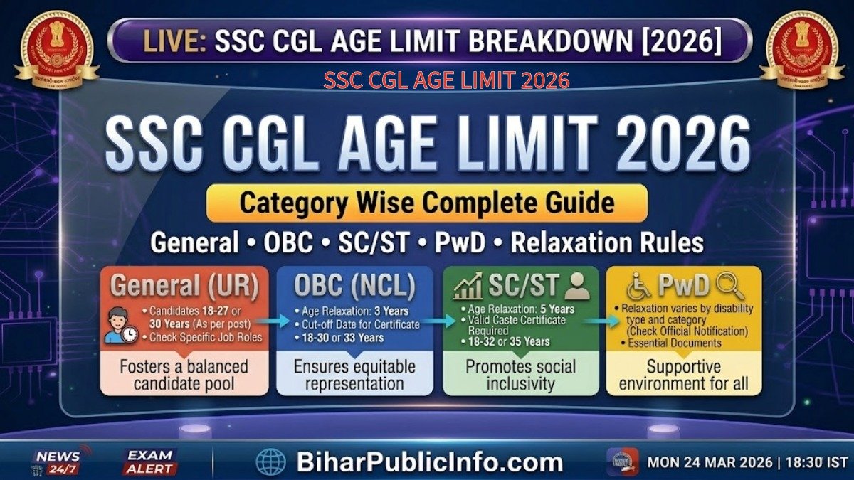 SSC CGL Age Limit 2026 — Category Wise Complete Guide