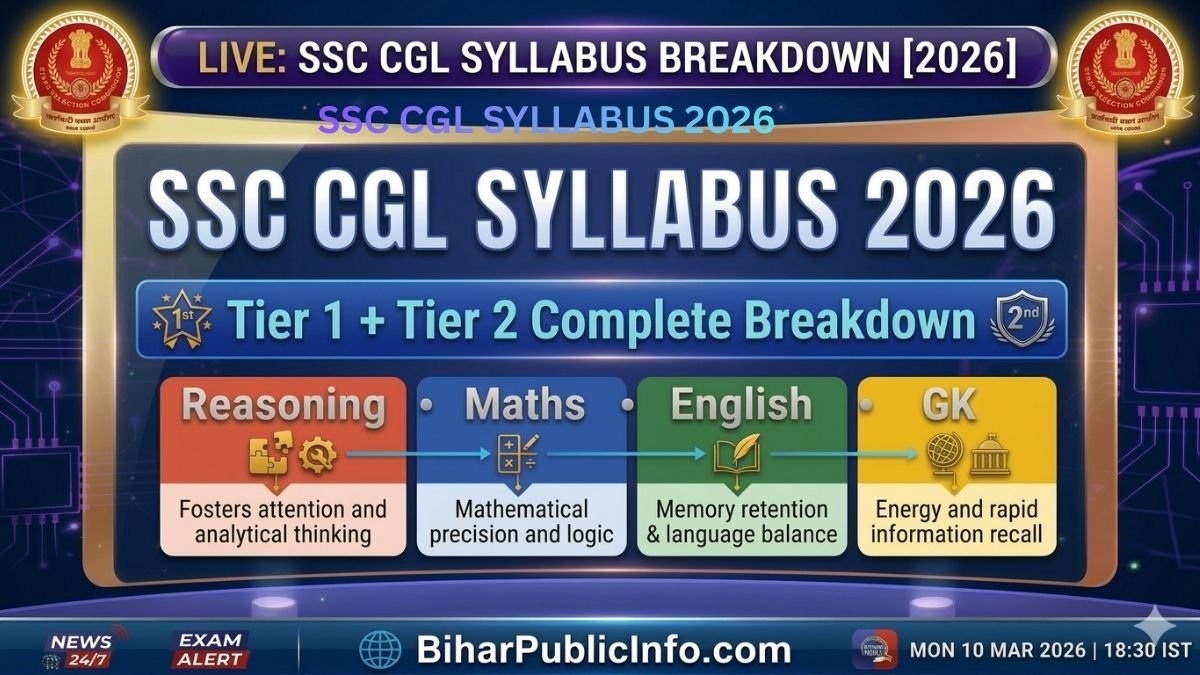 SSC CGL Syllabus 2026 — Tier 1 और Tier 2 Complete Guide