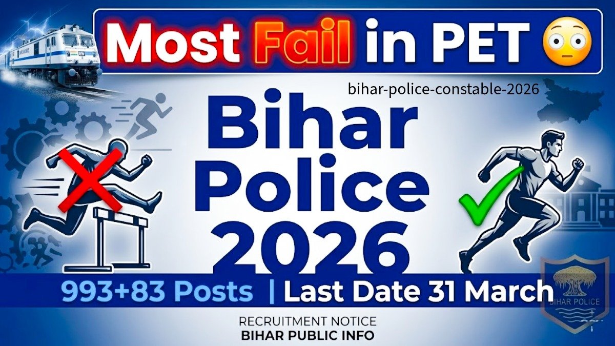 Bihar Police Constable 2026 Physical Test Running Height Details