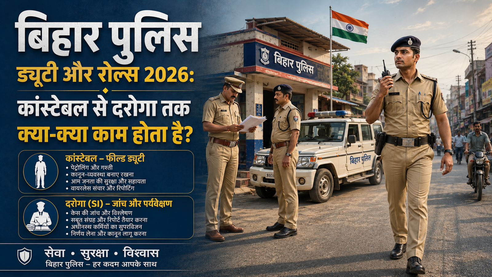 बिहार पुलिस ड्यूटी और रोल्स 2026