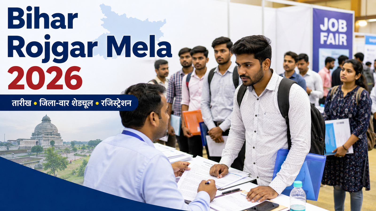 Bihar Rojgar Mela 2026 रोजगार मेला रजिस्ट्रेशन और जिला-वार शेड्यूल