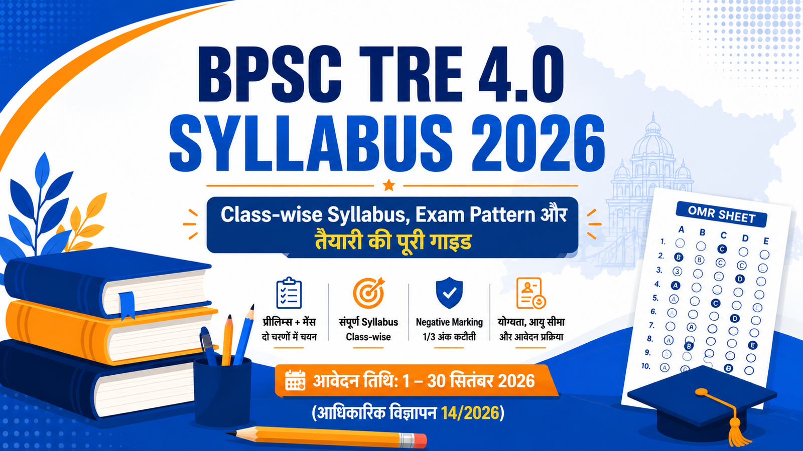 BPSC TRE 4.0 Syllabus 2026 Exam Pattern बिहार शिक्षक भर्ती