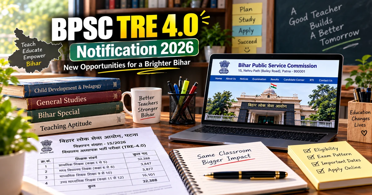 BPSC TRE 4.0 Notification 2026 teacher recruitment