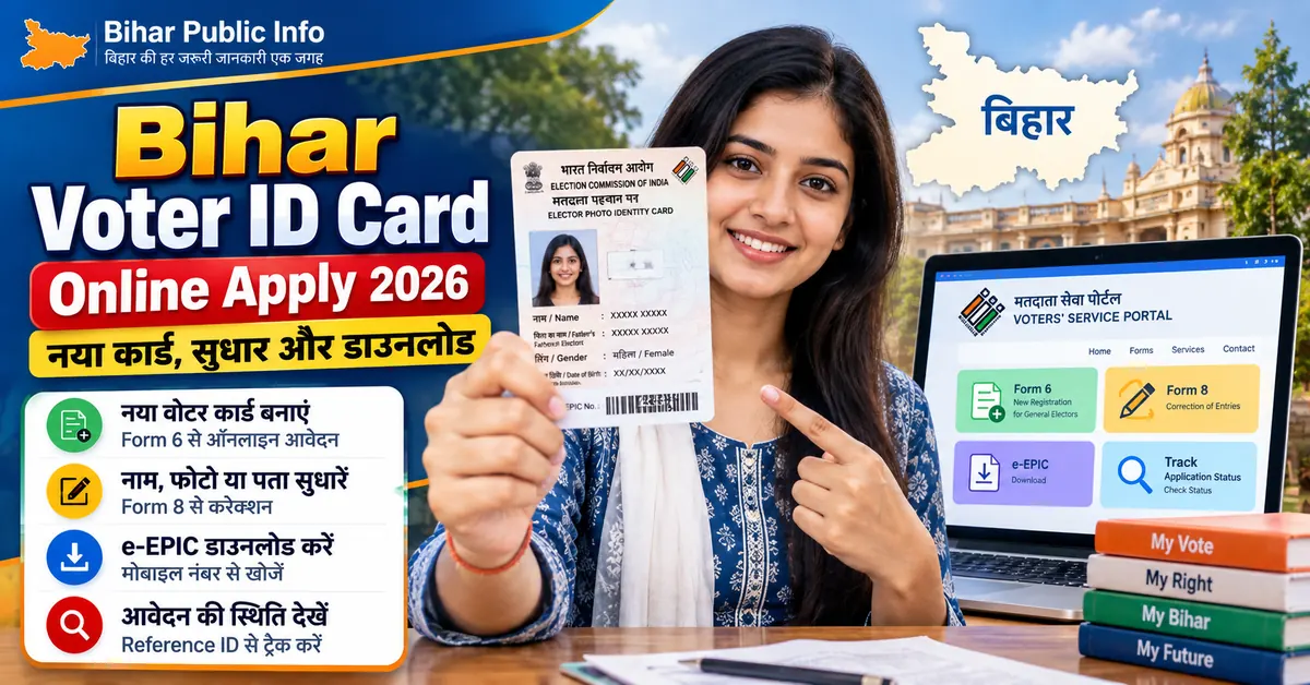 Bihar Voter ID Online Apply 2026: नया कार्ड और सुधार